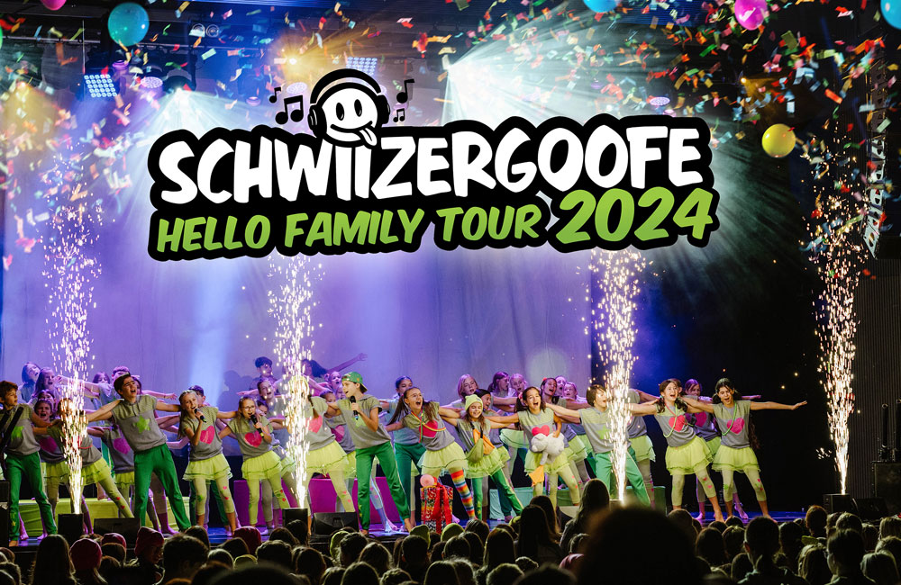 Die Hello Family Tour 2024 der Schwiizergoofe im Forum Landquart (Graubünden)